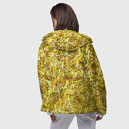Женская ветровка Золотые ленточки / 3D-Белый – фото 4