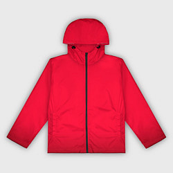 Ветровка с капюшоном женская Карминово-красный мягкий градиент с затемнением, цвет: 3D-черный