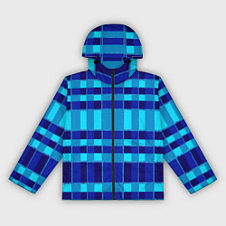 Ветровка с капюшоном женская Полосный паттерн, цвет: 3D-черный