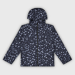 Женская ветровка Соты металлический синий