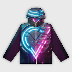 Женская ветровка Neon geometric abstraction - ai art