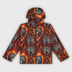 Женская ветровка Волки эпичный паттерн