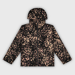 Ветровка с капюшоном женская Чёрный с напылением персикового цвета, цвет: 3D-черный