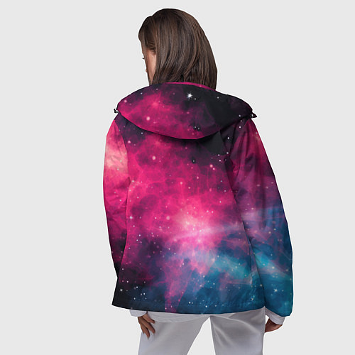 Женская ветровка Абстрактный космос фантастика / 3D-Черный – фото 4