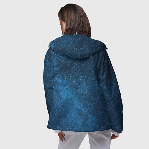 Женская ветровка Космическая вселенная млечный путь / 3D-Белый – фото 4