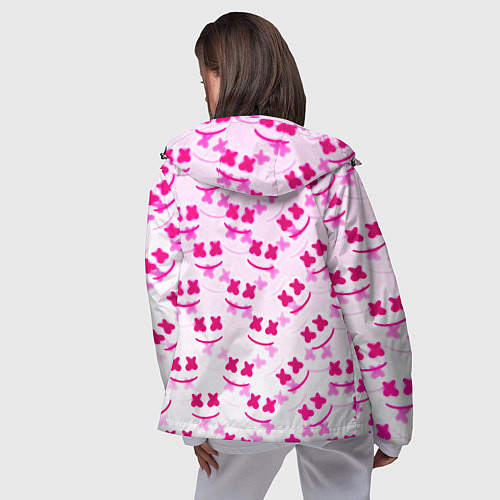 Женская ветровка Marshmello pink colors / 3D-Черный – фото 4
