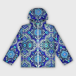 Женская ветровка Сине - голубые узоры