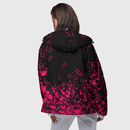 Женская ветровка Fortnite розовый стиль геймер / 3D-Белый – фото 4