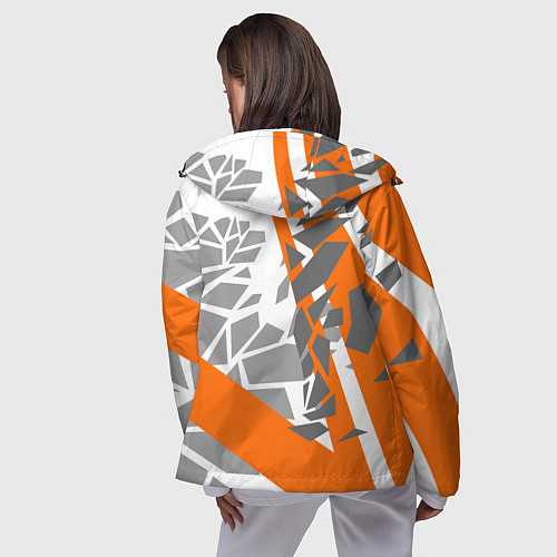 Женская ветровка Racing texture / 3D-Черный – фото 4