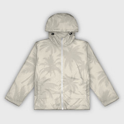 Женская ветровка Бежевые пальмы паттерн