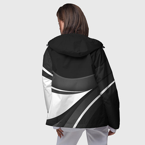 Женская ветровка BMW M - монохромный / 3D-Черный – фото 4