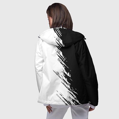 Женская ветровка Ассасинс Крид - белый и черный цвет / 3D-Белый – фото 4
