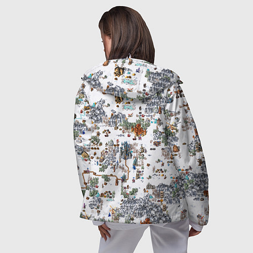 Женская ветровка Герои 3 Карта Башни / 3D-Белый – фото 4