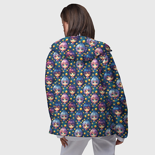 Женская ветровка Аниме персонажи паттерн / 3D-Белый – фото 4