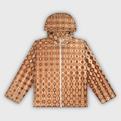 Женская ветровка Светлый коричневый абстрактный узор