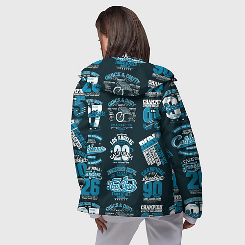 Женская ветровка New York city pattern / 3D-Белый – фото 4