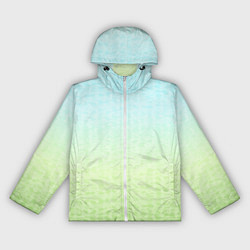 Женская ветровка Tie-dye color gradient: blue-green