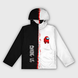 Ветровка с капюшоном женская Among us предатель, цвет: 3D-белый