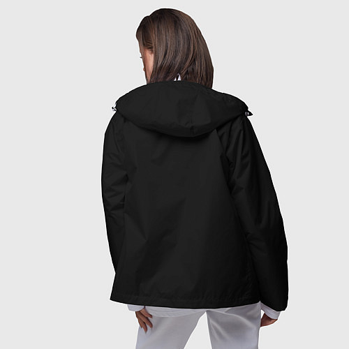 Женская ветровка Nasa space logo white / 3D-Белый – фото 4