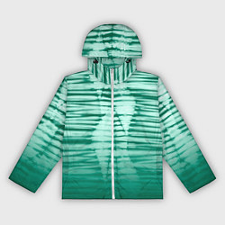 Женская ветровка Tie-dye green stripes