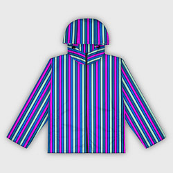 Женская ветровка Сине-розовый полосатый