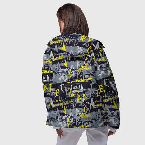 Женская ветровка Hip hop wall / 3D-Черный – фото 4