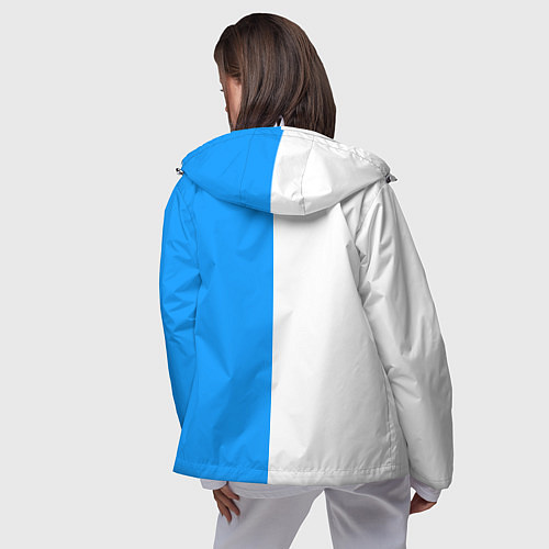 Женская ветровка BMW sport blue white / 3D-Белый – фото 4