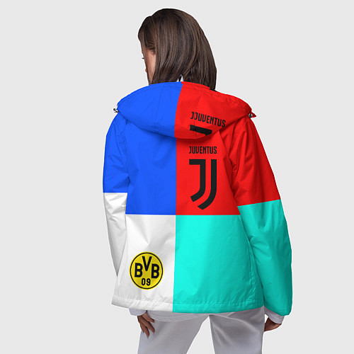 Женская ветровка Juventus x Borussia / 3D-Белый – фото 4