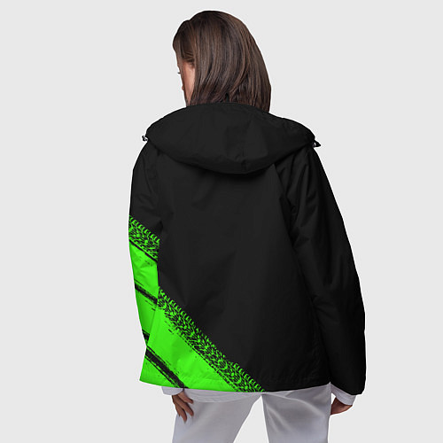 Женская ветровка Kawasaki - logo / 3D-Черный – фото 4