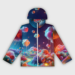 Женская ветровка Planet chupa chups - neon glow