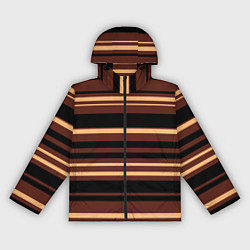 Женская ветровка Полосатый коричневый