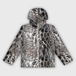 Женская ветровка Серебряная кожа змеи