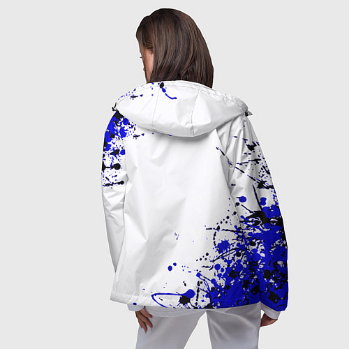 Женская ветровка Ведьмак лого краски / 3D-Черный – фото 4