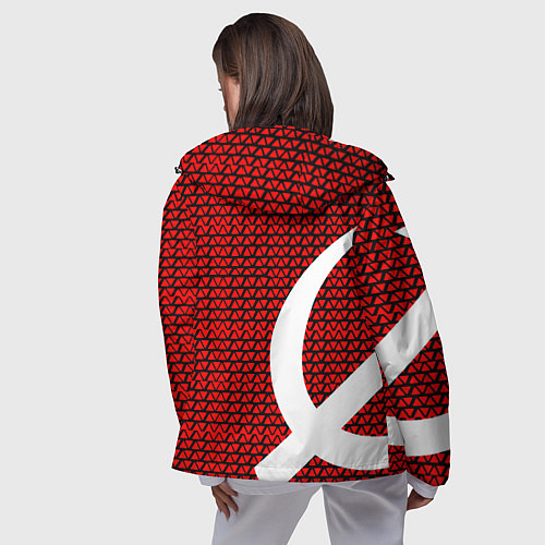 Женская ветровка РФ стиль СССР / 3D-Черный – фото 4