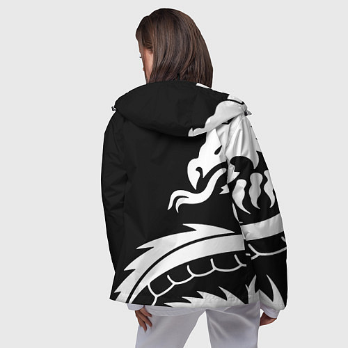 Женская ветровка Samurai dragon steel japan / 3D-Черный – фото 4