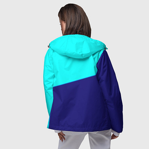 Женская ветровка Манчестер сити геометрия спорт / 3D-Черный – фото 4