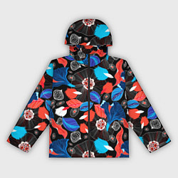 Женская ветровка Разноцветный цветочный орнамент