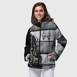 Ветровка с капюшоном женская Mechanic Iron, цвет: 3D-черный — фото 2