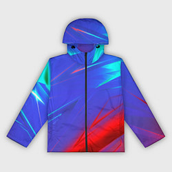 Женская ветровка Неоновые полосы геометрия