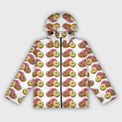 Женская ветровка Пончики-фастфуд паттерн