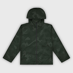 Ветровка с капюшоном женская Камуфляж тёмный, цвет: 3D-черный
