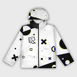 Ветровка с капюшоном женская Roblox pattern game, цвет: 3D-черный