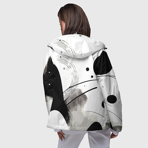 Женская ветровка Нейросеть создала пейзаж / 3D-Белый – фото 4