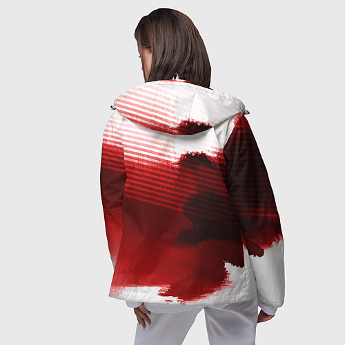 Женская ветровка Doom eternal logo краски / 3D-Белый – фото 4