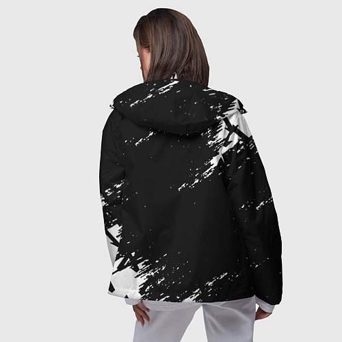Женская ветровка Doom палач лого / 3D-Белый – фото 4