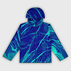Женская ветровка Яркий сине-голубой абстрактная текстура