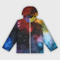 Женская ветровка Акварельная цветная абстракция