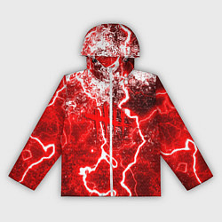 Ветровка с капюшоном женская Dead by daylight молнии в красках, цвет: 3D-белый