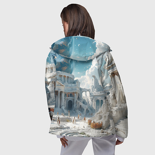 Женская ветровка Фантастическая античность / 3D-Белый – фото 4