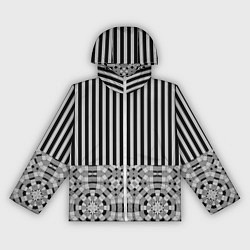 Женская ветровка Комбинированный с геометрическим и полосатым узоро